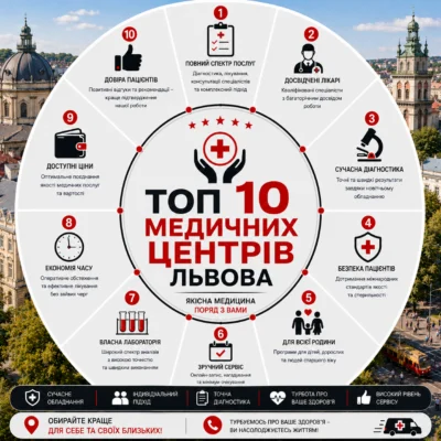 ТОП 10 медичних центрів Львова: рейтинг, відгуки та як обрати